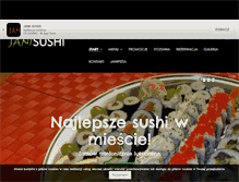 Tablet Screenshot of janisushi.pl